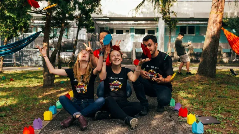 group of volunteers